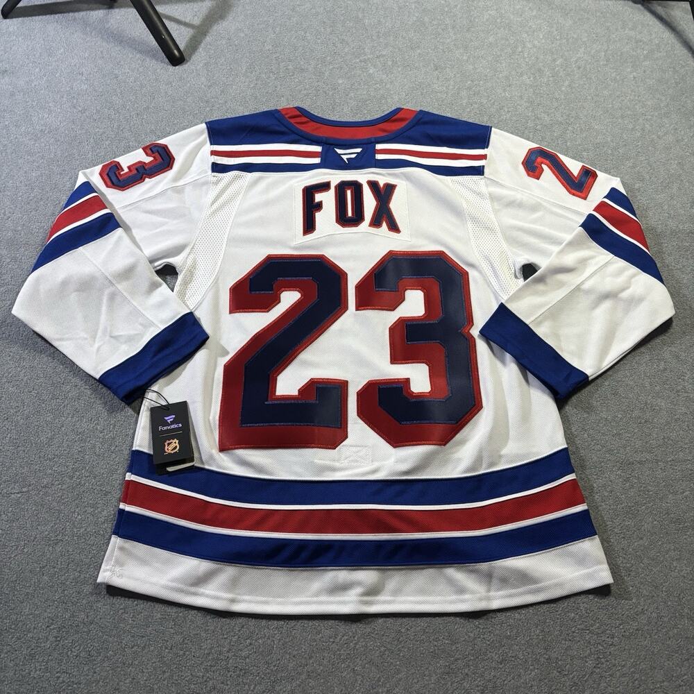 Adam Fox NY Rangers Jersey Size 50 NWT Fanatics Premium Alternate Captain White